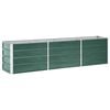 vidaXL Raised Bed | Green | Galvanised steel | Large | Raised Bed | Rectangular