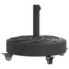 vidaXL Parasol Base with Wheels for &Oslash;38 / 48 mm Poles 27 kg Round