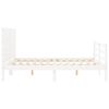 vidaXL Bed Frame without Mattress White 140x200 cm Solid Wood