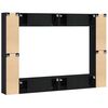 vidaXL TV Cabinet Set 8 pcs Black Oak 100 x 30 x 30 cm Engineered Wood