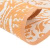 vidaXL Outdoor Carpet ARAKIL Orange and White &Oslash;200 cm PP