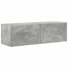 vidaXL TV Wall Cabinet Set 4 pcs Concrete Grey Engineered Wood