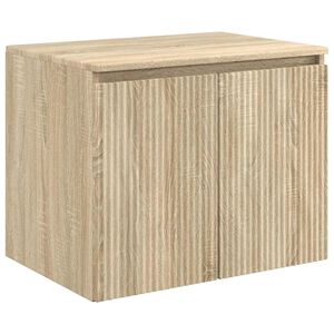 vidaXL Wall-mounted Bathroom Cabinet Sonoma Oak 62.5 x 44.5 x 50 cm