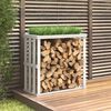 vidaXL Outdoor Log Holder White 108x52x106 cm Solid Wood Pine