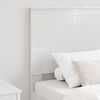 vidaXL Headboard with Headboard Gloss White 75 cm Engineered wood