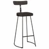 vidaXL Bar Stools 2 pcs Black 49x43x103 cm Solid Wood Mango