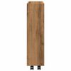 vidaXL Narrow Storage Trolley 3 Tier Artisian Oak Engineered Wood