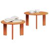 vidaXL Coffee Table 2 pcs Wax Brown Solid Pine wood