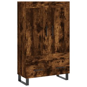vidaXL Highboard Smoked Oak 69.5x31x115 cm Engineered Wood