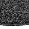 vidaXL Anti-slip Shaggy Rug Dark Grey 90 x 90 cm PP