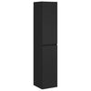 vidaXL Wall-mounted Bathroom Cabinet Black 33 x 34.5 x 160 cm