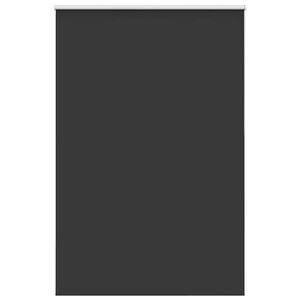 vidaXL Roller Blind Blackout Black 165x210 cm Fabric Width 161.6 cm Polyester