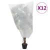 vidaXL Plant Fleece Covers with Drawstring 12 pcs 70 g/m&sup2; 0.8x1 m