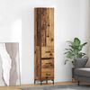 vidaXL Highboard Old Wood 69.5 x 34 x 180 cm Engineered Wood