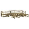 vidaXL 7 Piece Garden Lounge Set Impregnated Wood Pine