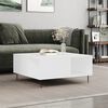 vidaXL Coffee Table White 80x80x36.5 cm Engineered Wood
