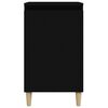 vidaXL Bedside Cabinets 2 pcs Black 40x35x70 cm Engineered Wood