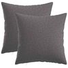 vidaXL Cushion with Pillow HEERLEN 2 pcs Light Grey Fabric