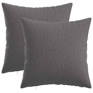 vidaXL Cushion with Pillow HEERLEN 2 pcs Light Grey Fabric