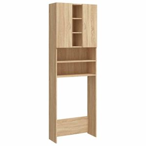 vidaXL Washing Machine Cabinet Sonoma Oak 64x25.5x190 cm
