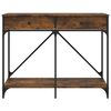 vidaXL Console Table Smoked Oak 100x39x78.5 cm Engineered Wood
