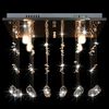 vidaXL Ceiling Lamp with Crystal Beads Silver Cubic G9