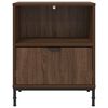 vidaXL Bedside Cabinet 2 pcs Brown oak 49 x 36 x 61 cm Engineered wood
