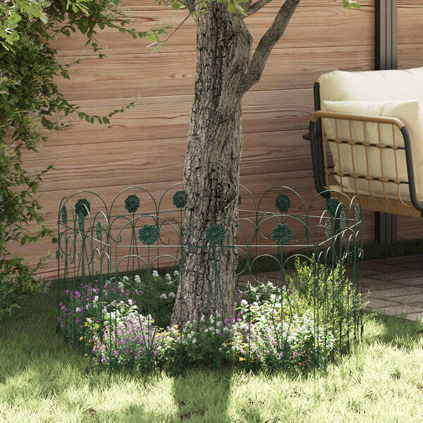 vidaXL Garden Fence Trellis Green 305.5 x 55.5 x 0.3 cm