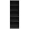 vidaXL Bookcase Black 60x24x176 cm Engineered Wood
