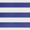 vidaXL Retractable Awning Blue and White 4x3 m Fabric and Aluminium