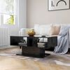 vidaXL Coffee Table High Gloss Black 103.5x50x44.5 cm Engineered Wood
