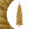 vidaXL Artificial Slim Christmas Tree with Bauble 180 cm 300 LEDs