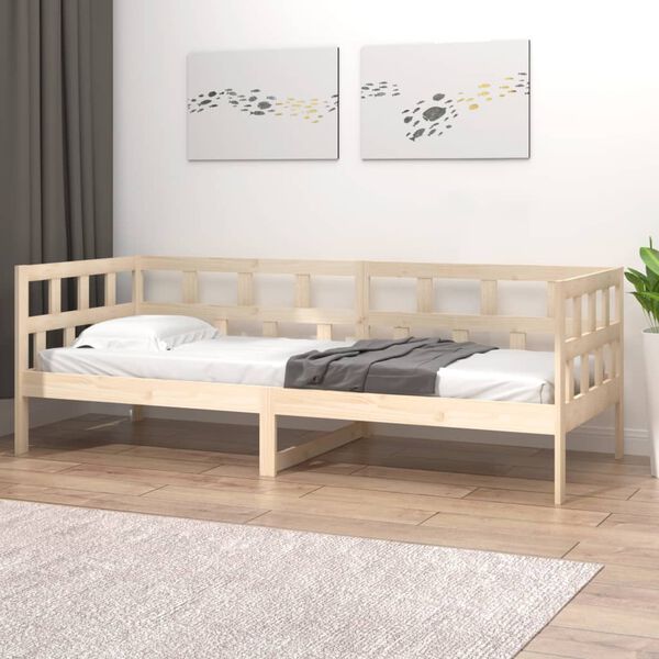 vidaXL Day Bed without Mattress Solid Wood Pine 80x200 cm