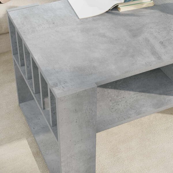 vidaXL Coffee Table Concrete Grey 92 x 49.5 x 45 cm Engineered Wood