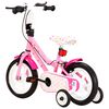 vidaXL Kids Bike 12 inch White and Pink