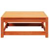 vidaXL Garden Footstool Wax Brown 70x70x30 cm Solid Wood Pine