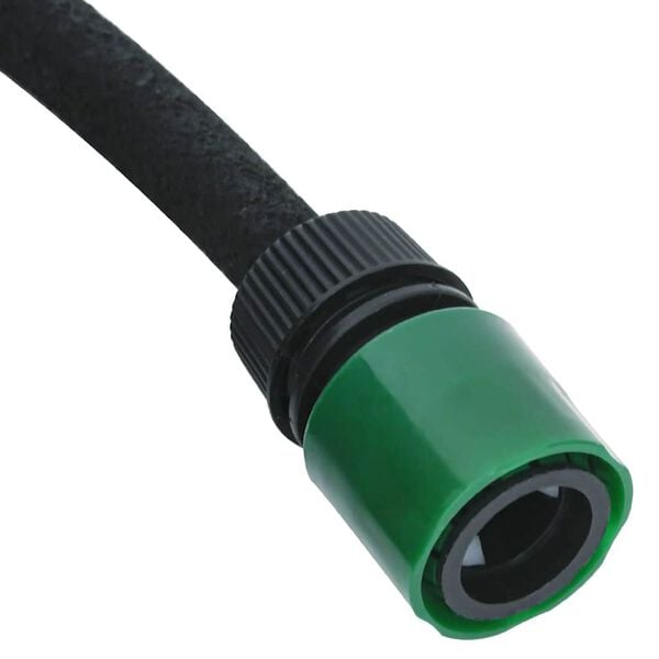 vidaXL Garden Soaker Hose Black 0.6" 10 m Rubber