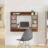 vidaXL Wall-Mounted Desk Old wood 105 x 48 x 75 cm Engineered wood