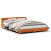 vidaXL Bed Frame without Mattress Wax Brown 135x190 cm Double Solid Wood Pine