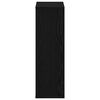 vidaXL Bookcase Black Oak 50x25x80 cm Engineered Wood