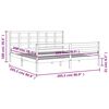vidaXL Bed Frame without Mattress Grey 200x200 cm Solid Wood