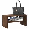 vidaXL Shoe Rack Stackable Brown Oak 60x30x30.5 cm
