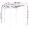 vidaXL Garden Canopy Impregnated Pinewood 180x180x189 cm