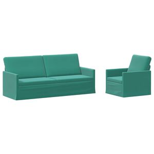 vidaXL Sofa Set 2 pcs Turquoise Velvet