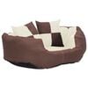 vidaXL Dog Cushion | Brown and cream | 420D oxford fabric with PU coating