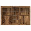 vidaXL LED Sideboard Old Wood 162 x 37 x 100 cm Engineered Wood