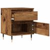 vidaXL Bedside Cabinet Old Wood 40x35x50 cm Engineered Wood
