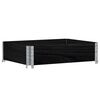 vidaXL Pallet Collar Black 80x60 cm Solid Wood Pine