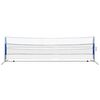 vidaXL Badminton Net with Shuttlecocks 600x155 cm