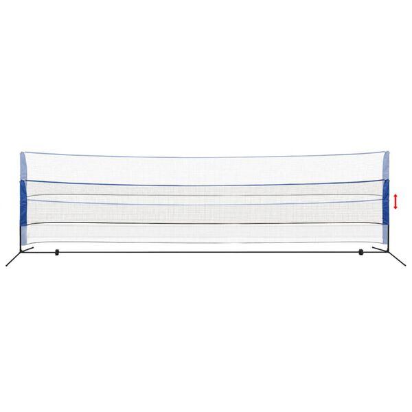 vidaXL Badminton Net with Shuttlecocks 600x155 cm
